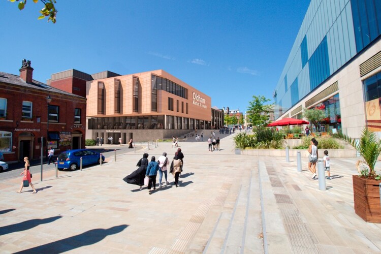 Artist's impression of how Oldham's Parliament Square will look when Willmott Dixon is finished