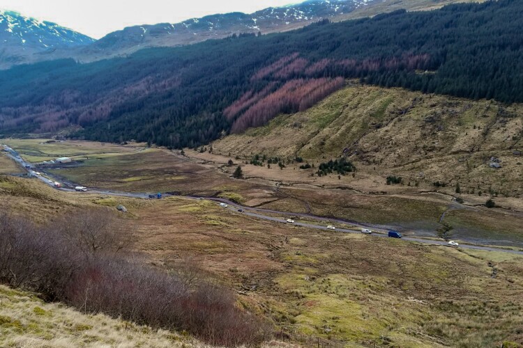 Bear Scotland maintains the road on behalf of Transport Scotland