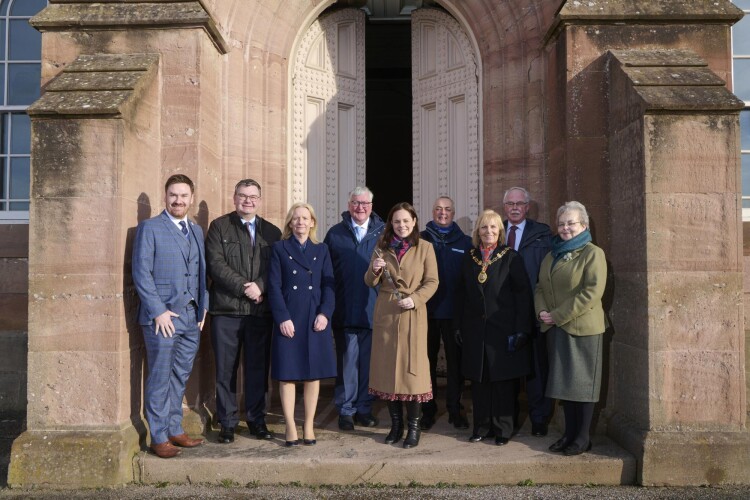 Left to right: Michael Golding, Iain Stewart, Donna Manson, Fergus Ewing, Kate Forbes, Allan Clow, Helen Carmichael, Alistair Dodds and Trish Robertson