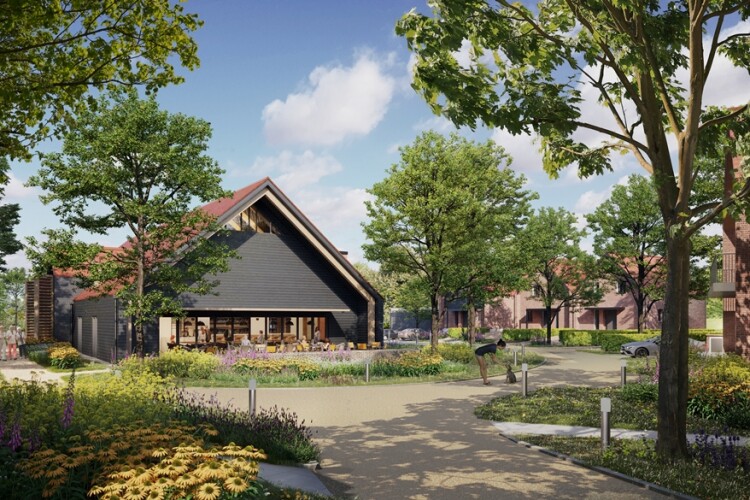 The barn-style &lsquo;clubhouse&rsquo; will be the centre of the 'village'