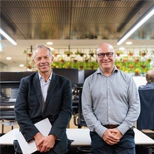 Eric Audigé (left) Bill Hakin aim to create ‘healthy dams’