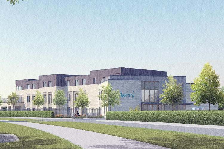 CGI of the Avery Heathcare development to be built in Hampton Vale, Peterborough 