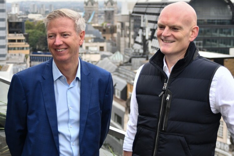 Matt Blowers (right) succeeded Paul Cossell (left)  as ISG chief executive at the start of 2022 