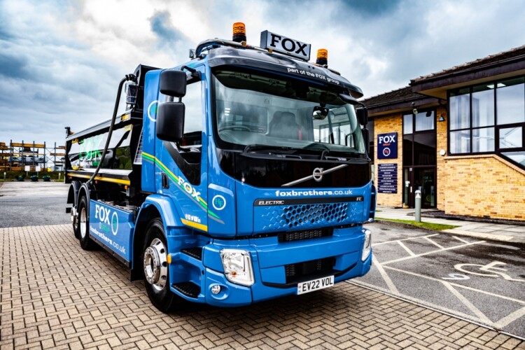 Fox Group has become the first business in the UK to introduce electric tipper trucks into its fleet