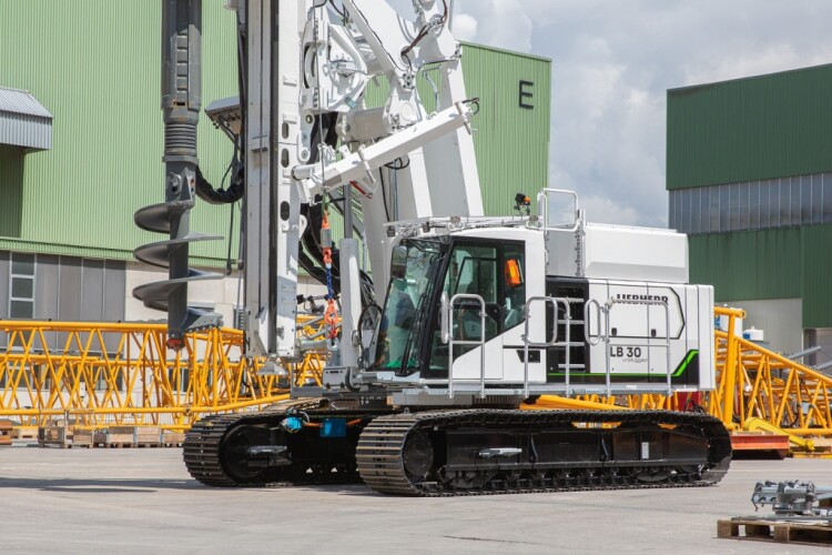 The Liebherr LB 30 Unplugged drilling rig