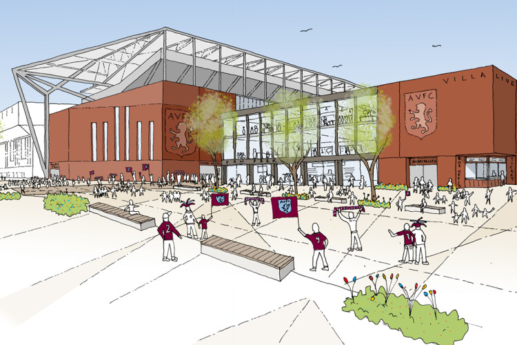 The £100m first phase includes a new North Stand connecting into Trinity Stand