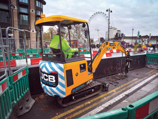 JCB's new all-electric 19C-1 E-TEC mini digger