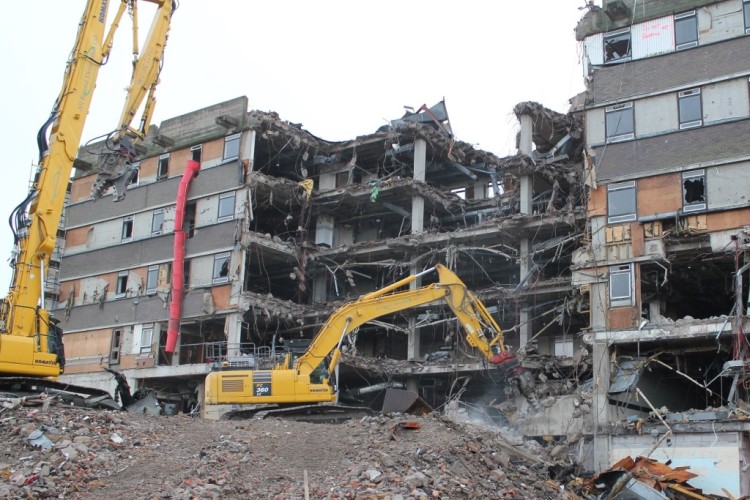 A redundant 1970s wing is making way for new facilities