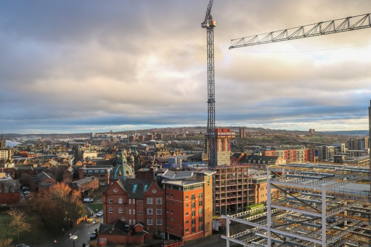 Tolent Construction is making progress on the 82-metre high Hadrian's Tower in Newcastle