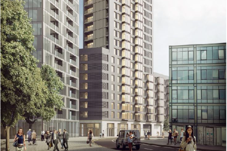 CGI of Newlon's Tottenham Hale flats