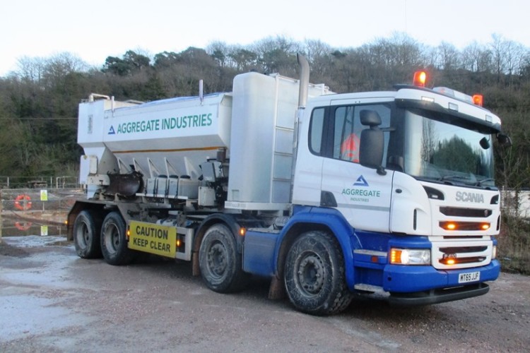 Strike+ products are manufactured and delivered using volumetric concrete mixers