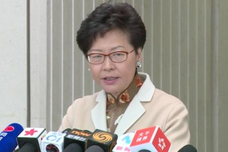 Carrie Lam has announced the review
