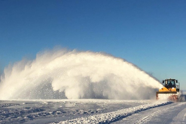 A snow blower at Wilkins Aerodrome (Photo by Jeff Hadley)