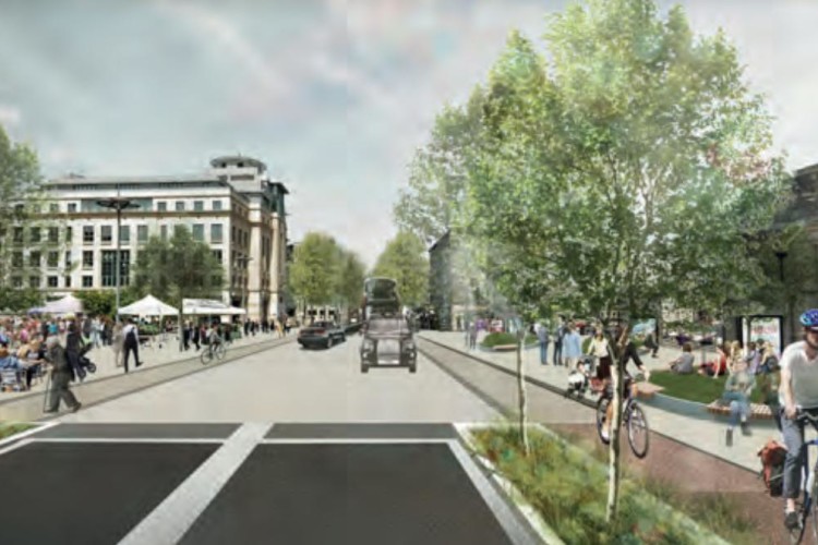 The proposals include creating an urban boulevard with segregated cycling and improved public spaces for the Lothian Road, Usher Hall and Festival Square area