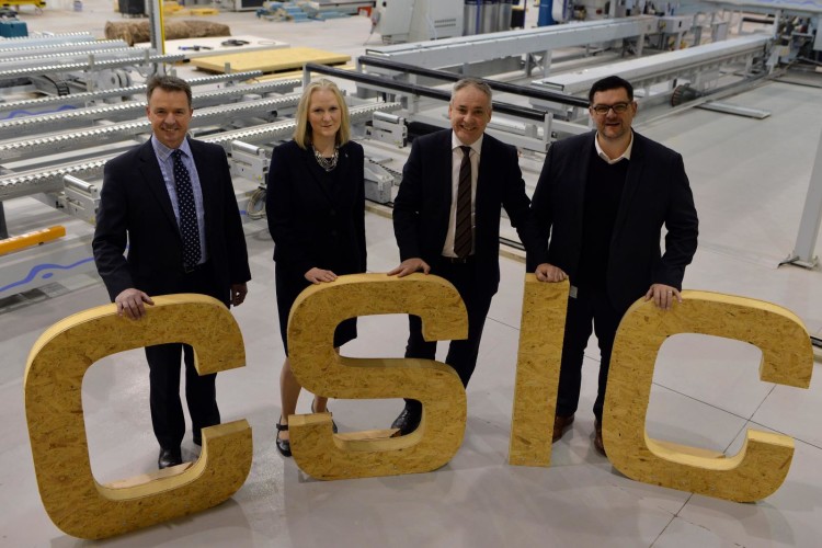 CSIC board chair John Forster, Scottish Funding Council chief executive Karen Watt, Richard Lochhead MSP and CSIC chief executive Stephen Good.