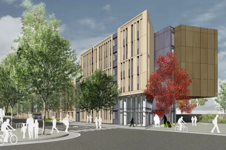 CGI of Student Castle's Oxford residences, designed by Francis-Jones Morehen Thorp