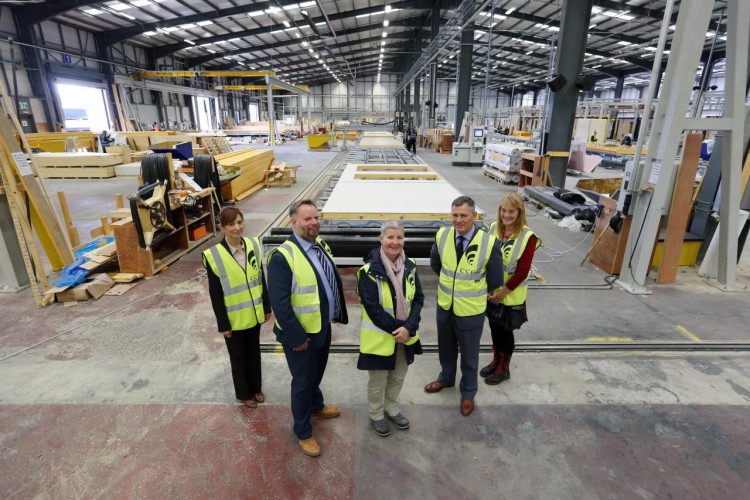 A team from the council visited CCG&rsquo;s off-site manufacturing facility this week