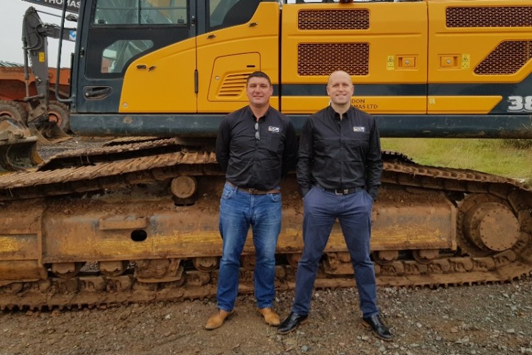 Steve Corner and Brian Conn set up TBS plant in September 2018