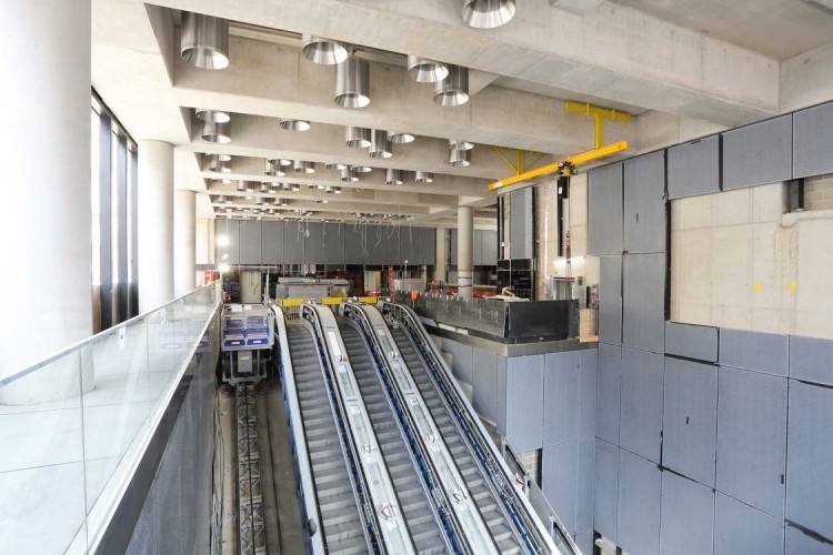 The Elizabeth Line station at Tottenham Court Road