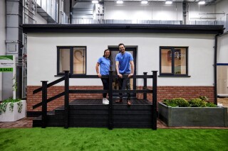 Vector Homes founders Dr Liam Britnell (left) and Nathan Feddy