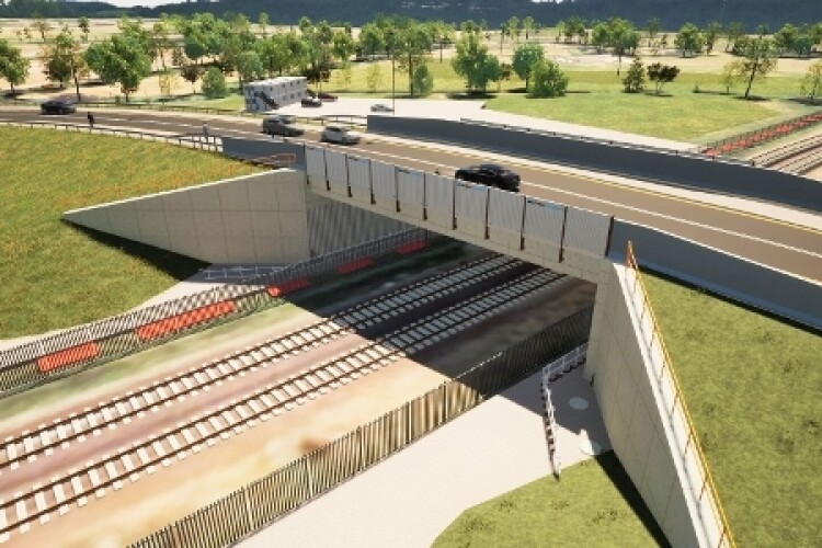 CGI of the planned bridge