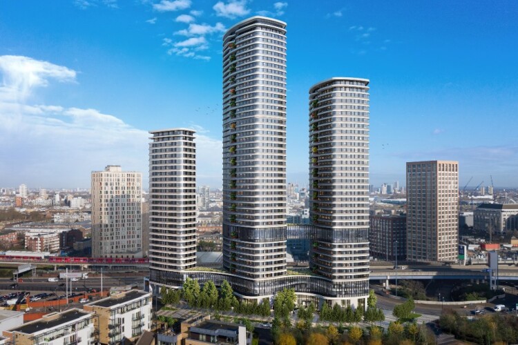 The three towers will range from 28 to 48 storeys in height