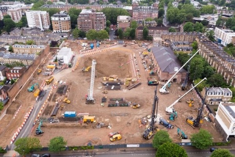 The site is between Finchley Road and Primrose Hill