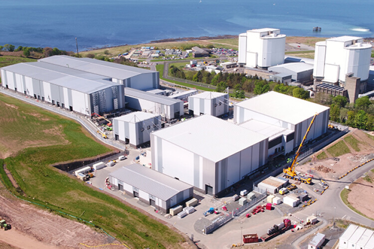 Western Link HVDC station in Ayrshire, similar to  what will be built in East Lothian and Durham