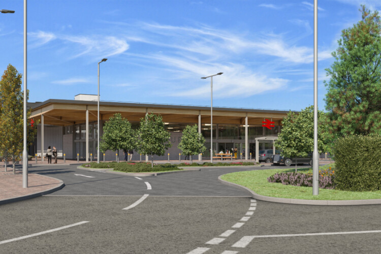 CGI of Beaulieu Park station, the first new on the Great Eastern line for more than 100 years