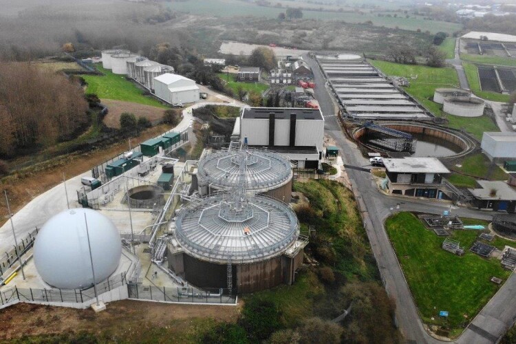 Dewsbury wastewater treatment works [photo from Yorkshire Water]