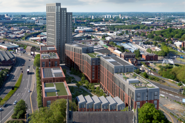 CGI of the development