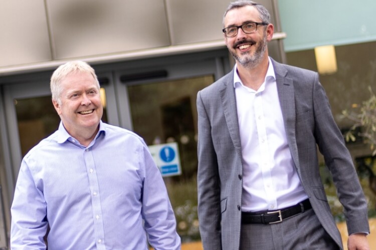 Chief executive Bill Hocking (left) and finance director Andrew Duxbury