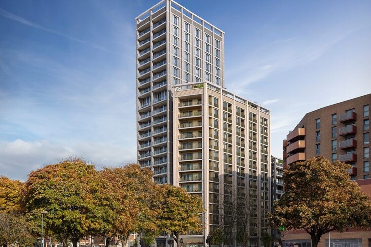 CGI of the tower block