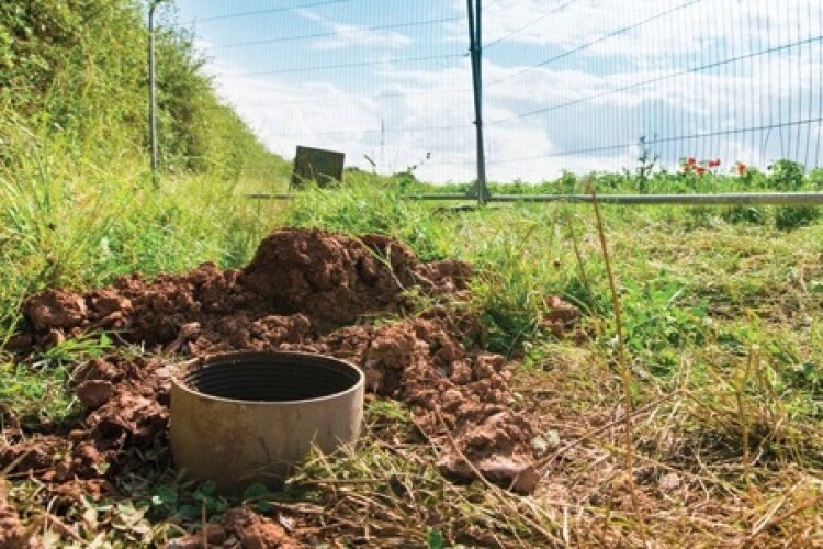 Rotary core borehole sunk during phase one investigations 