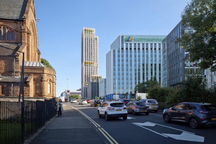 CGI of Watkin Jones' planned Glasgow development, The Ard.