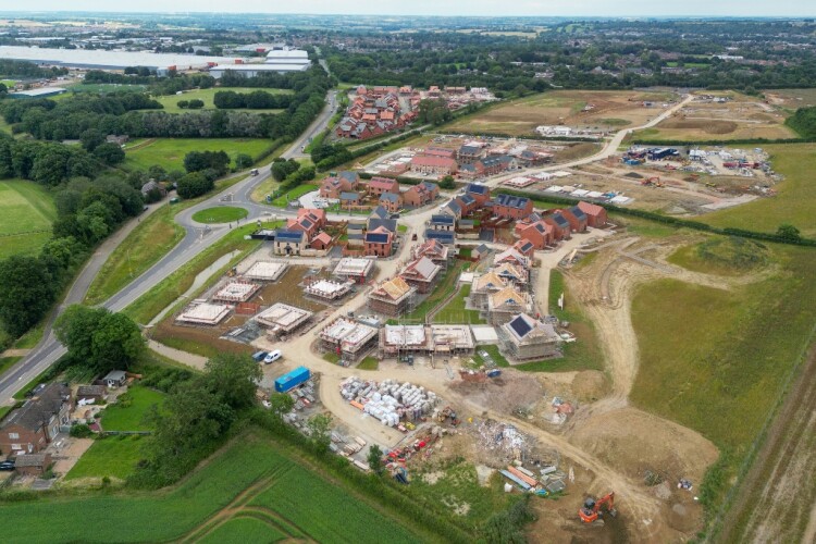 Spitfire is working at the former Malabar Farm site in Daventry