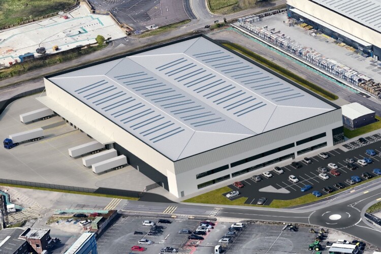 CGI of the B4 development that is being built at the World Freight Terminal