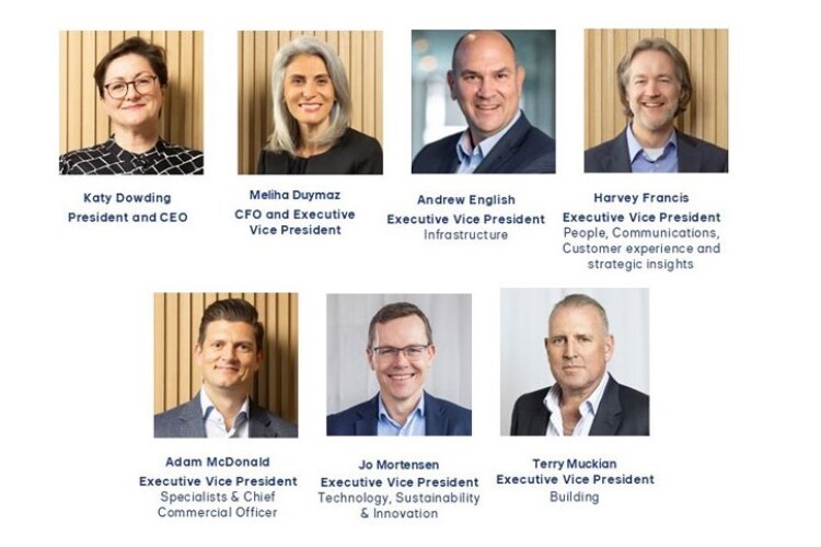 The Skanska UK executive management team
