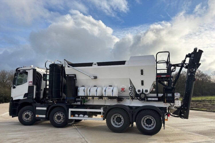 The Holcombe G2 volumetric concrete mixer
