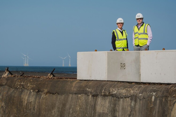 Recycl8 chief executive Mark Gillespie (left) with graduate civil engineer Daniel Wisely