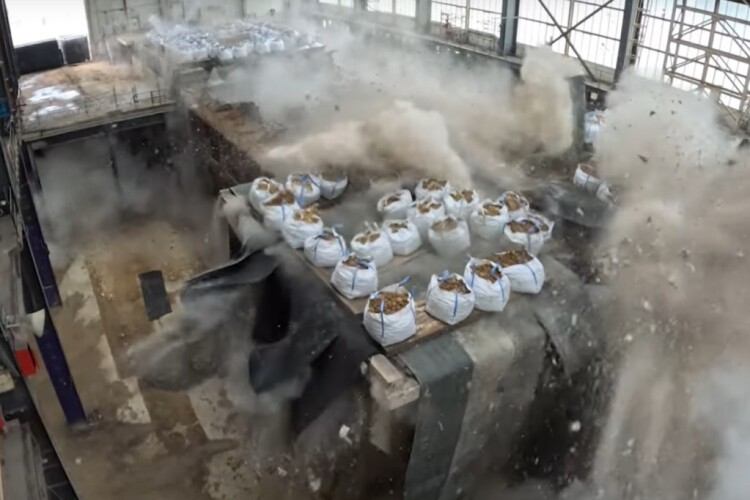Boom goes 700kg of explosives inside the Sizewell A turbine hall
