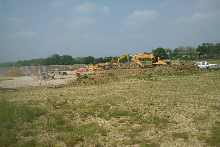 The Berewood site near Waterlooville