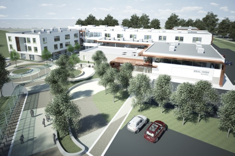Artist's impression of the new school building