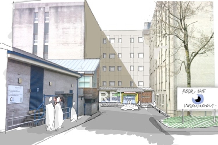 Architect's impression of Derriford Hospital&rsquo;s Royal Eye Infirmary Out-Patients Department, courtesy of HLM Architects