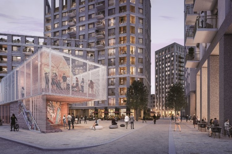 CGI of how Ferry Square will look from the south, according to the plans