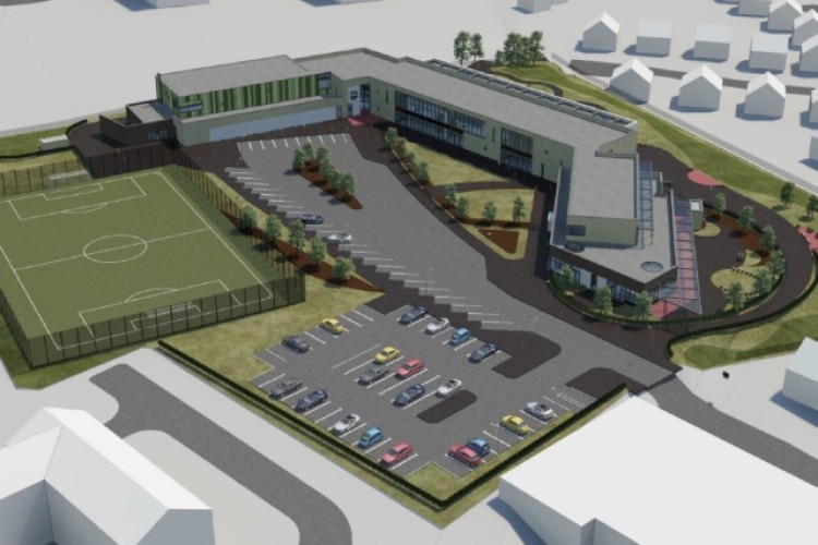 CGI of the new Woodhill Primary School 