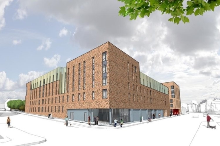Illustration of the student accommodation on Kennedy Street