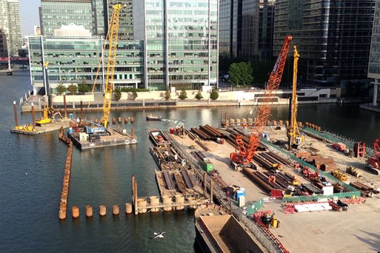 Past projects include cofferdam work at Canary Wharf