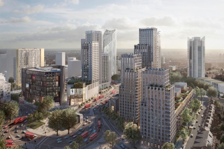 CGI of the proposed Elephant & Castle Town Centre 