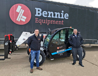 Bennie Equipment managing director Jason McNally (left) with Steve King, commercial & sales director at GGR Group